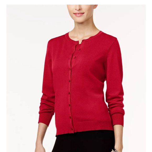 August Silk Teal Blue Long Sleeve Button Front Cardigan Sweater Women's XL - Picture 10 of 11